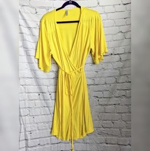 A-line t-shirt wrap dress